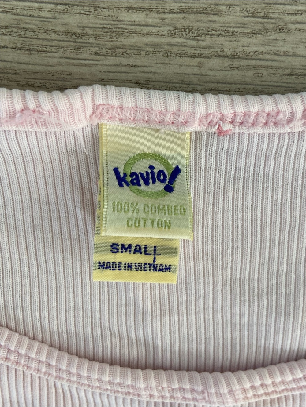 Kavio Girls' Pink Ruffle-Trim Ribbed Tee. - Picture 3 of 8